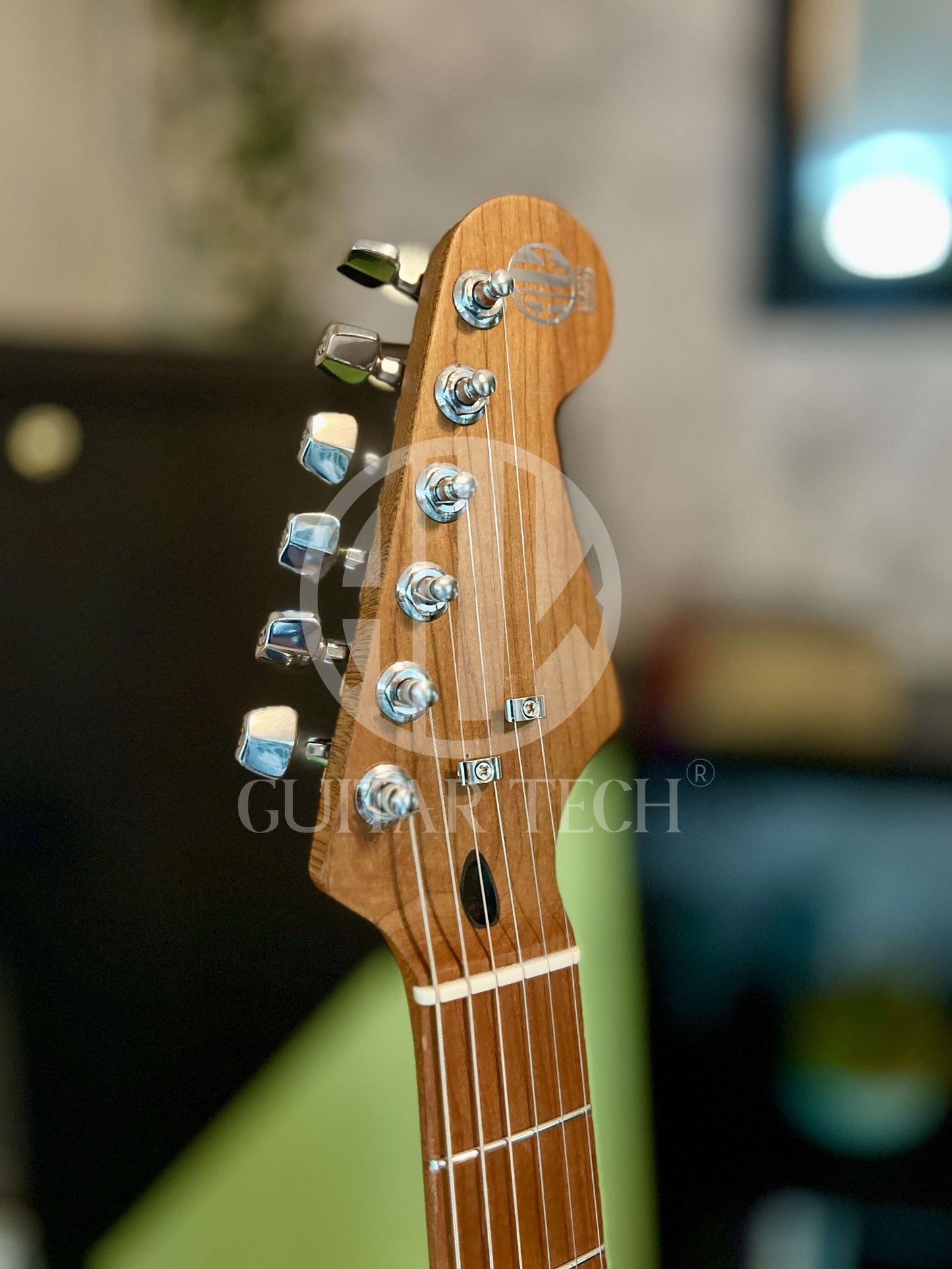 MODERN STRAT HSS STAINLESS SURF GREEN + HSC