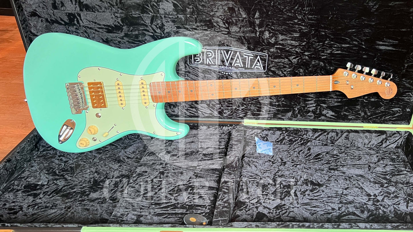 MODERN STRAT HSS STAINLESS SURF GREEN + HSC